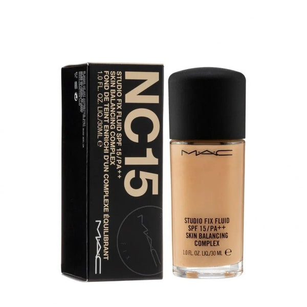 MAC Foundation NC15 – Buildable Coverage + Sun Protection– Flawless Matte Finish with SPF 15.