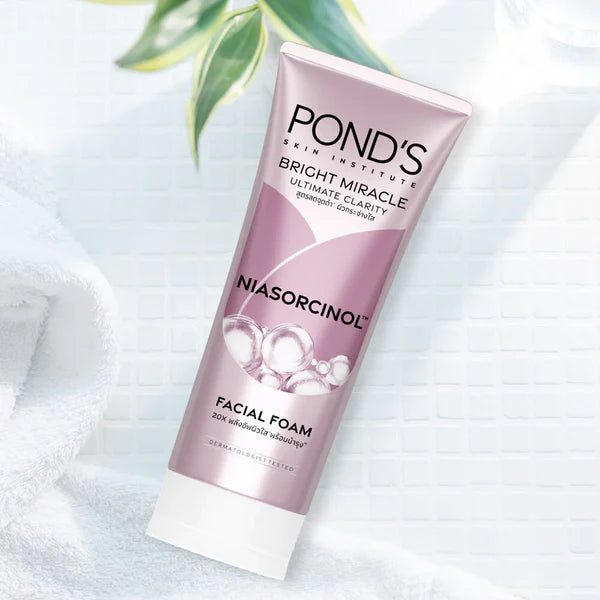 🌺Ponds Bright Miracle Ultimate Clarity Niasorcinol Facial Foam 100g🌺
