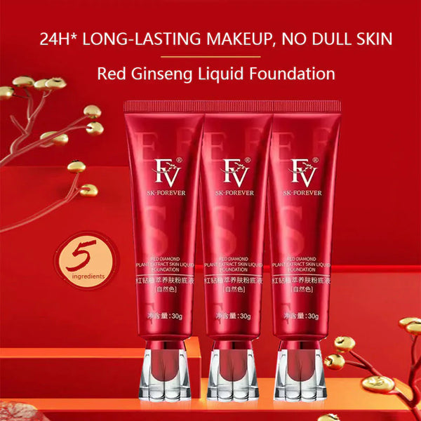 🌺 FV Red Ginseng Foundation – Radiance Rooted in Nature 🌺