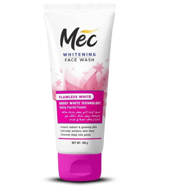 Mec Flawless Whitening Face wash 100gm.