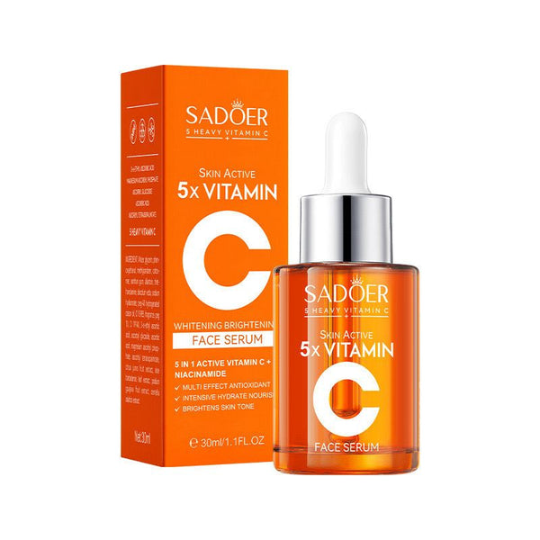 Sadoer 5× Vitamin C Whitening Brightening Face Serum 30ml