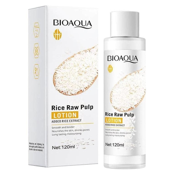 Bioaqua Rice Raw Pulp Lotion - Perfect Moisturizer for Facial Skin.